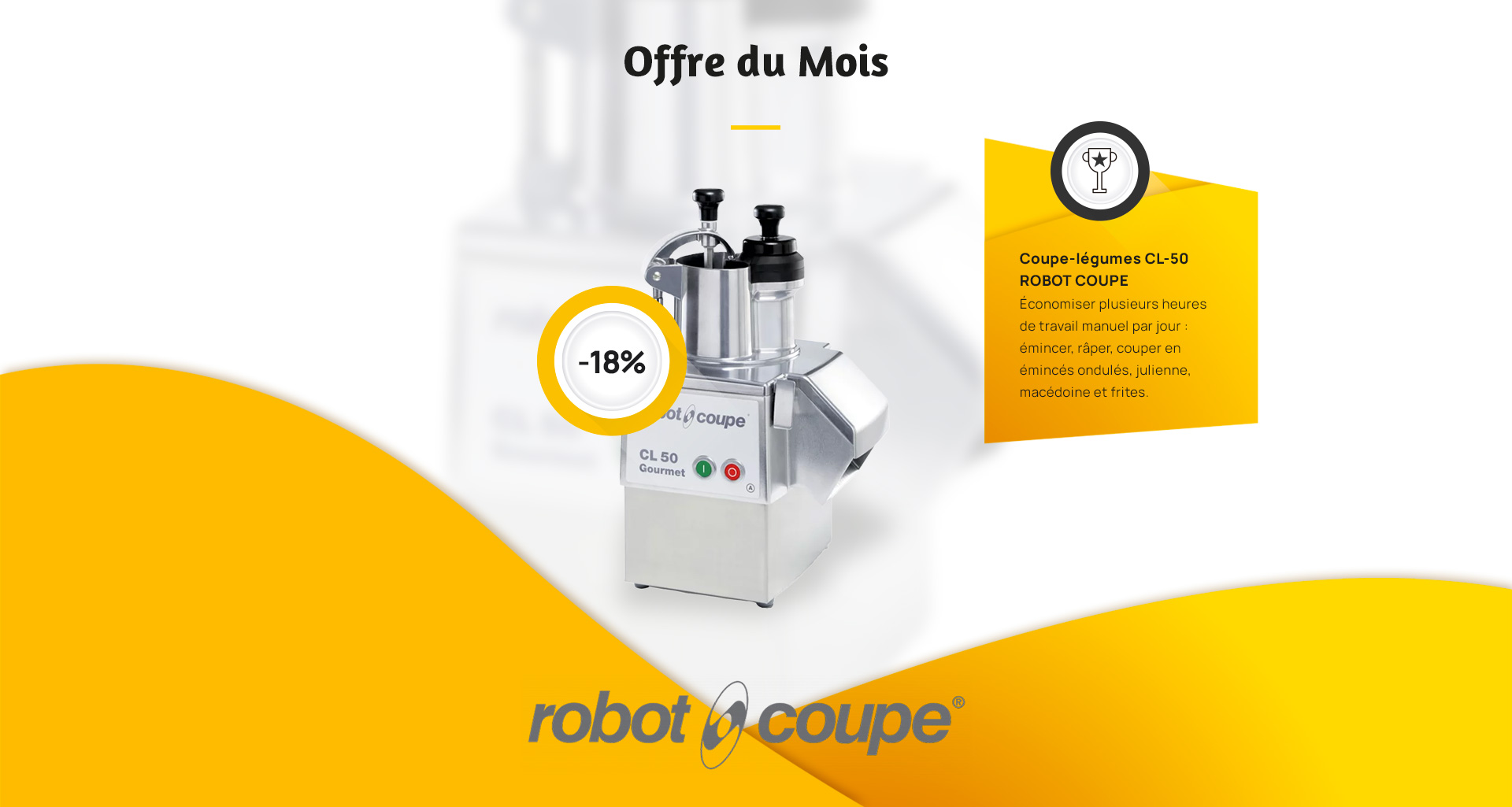 offre du mois fake robot coupe