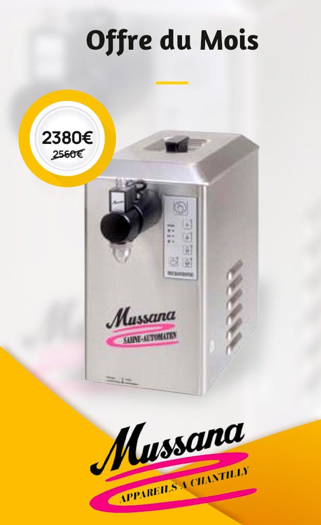 terminal plus mini offre du mois de juillet 2026 avec une machine a chantilly pony minitronic 2 litres en promotion