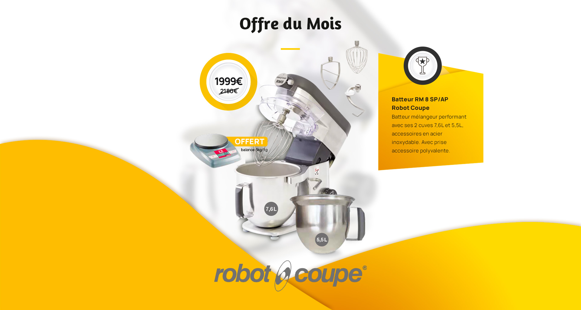 offre du mois terminal plus septembre octobre 2026 robot coupe robot batteur melangeur rm 8 en promotion pas cher